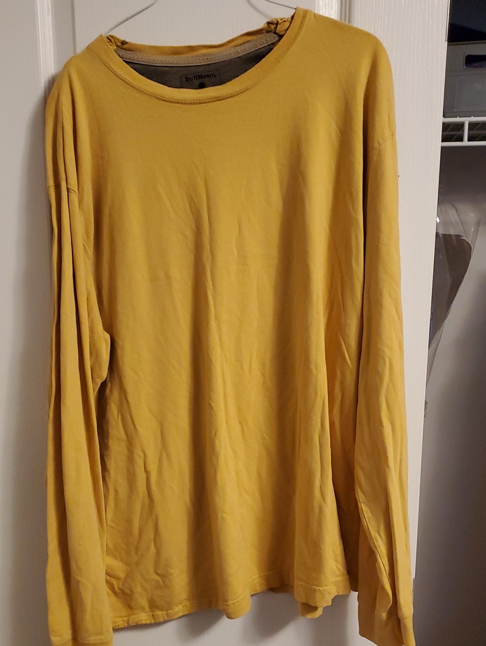Ruff Hewn Long Sleeve Crewneck in Mustard